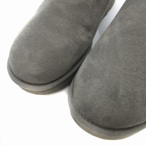 UGG クラシック ウルトラ ミニ ムートンブーツ ショート丈 ボア シープスキン USA7 24.0cm グレー