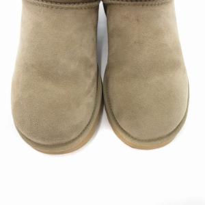 UGG クラシック ウルトラ ミニ ショートブーツ ムートン ボア スエード 24cm ベージュ 1116109