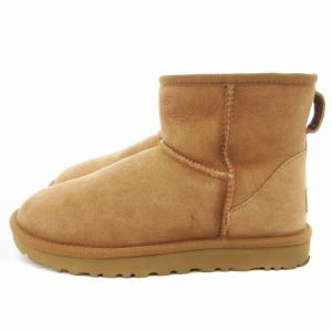 UGG クラシック ミニ II ショートブーツ ムートン ボア 24cm 茶 ブラウン 1016222 /JS