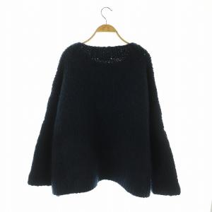 Chloe モヘア オーバーサイズ ニット セーター 長袖 XS ネイビー /HK OS