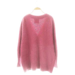 JOURNAL STANDARD L'ESSAGE FOX CASHMERE Vネック カーディガン ニット フォックス カシミヤ混 ピンク /MI OS