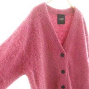 JOURNAL STANDARD L'ESSAGE FOX CASHMERE Vネック カーディガン ニット フォックス カシミヤ混 ピンク /MI OS