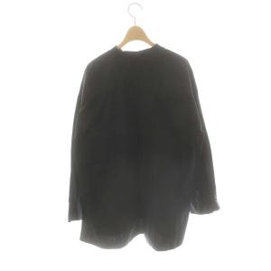 TODAYFUL Vintage Over Shirts シャツ 長袖 バンドカラー F ブラック /DO OS