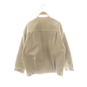 IENA カラーチノリメイクルーズブルゾン ジャケット ノーカラー 36 ベージュ /DO OS