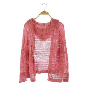 LINO LENA ニットカーディガン リネン 038 ピンク /MI OS