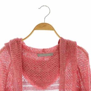 theory luxe LINO LENA ニットカーディガン リネン 038 ピンク /MI OS