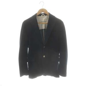 コットン ピケ ジャージ メタルボタン テーラードジャケット ネイビー /HK OS