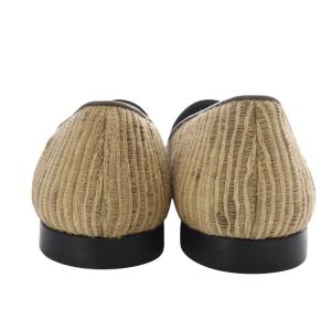 alfredoBANNISTER スリッポン ラフィア 40 ベージュ /YO22