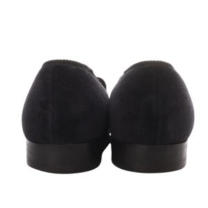 Tricker's オペラシューズ スリッポン ベルベット 7.5 ネイビー /YO2