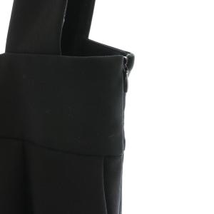 VERMEIL par iena 23AW 高密度ツイルサロペット オールインワン ワイドパンツ 38 ブラック /DO OS