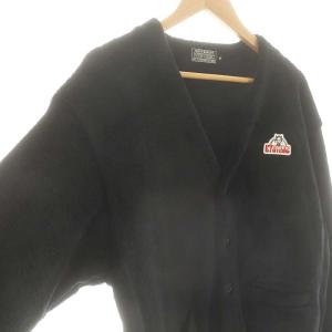 HYSTERIC GLAMOUR 24AW SEE NO EVILワッペン カーディガン フリース M 黒 /MI OS