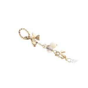 agete ストーン ネックレスチャーム YG イエローゴールド /SR28