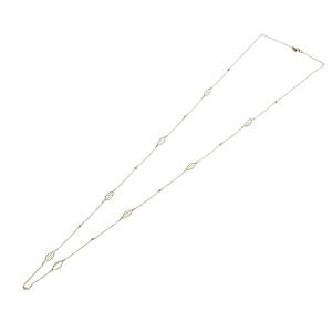 agete ネックレス ロング 925SV ゴールド色 /YO13