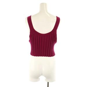 HYKE 23SS WIDE RIBBED BUSTIER ビスチェ タンクトップ ピンク /AT OS