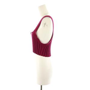 HYKE 23SS WIDE RIBBED BUSTIER ビスチェ タンクトップ ピンク /AT OS