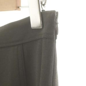 BLUE LABEL CRESTBRIDGE 24AW ストレッチクリアツイルスカート フレア タック 36 グレー /MI OS