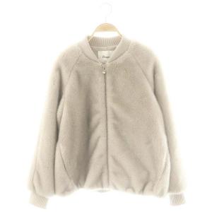 25SS フェイクミンクファーブルゾン 38 グレー