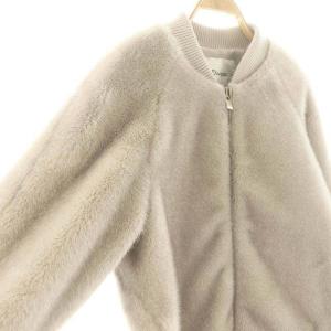 Diagram GRACE CONTINENTAL 25SS フェイクミンクファーブルゾン 38 グレー