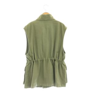 GRACE CONTINENTAL 24AW ビジューアーミーベスト スタンドカラー 36 カーキ 0124357103 /AT OS
