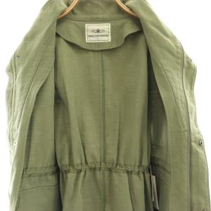 GRACE CONTINENTAL 24AW ビジューアーミーベスト スタンドカラー 36 カーキ 0124357103 /AT OS