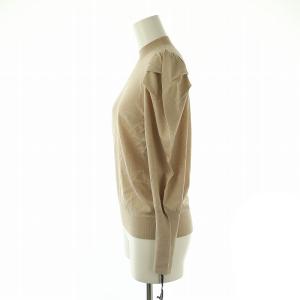 Grace Class 24SS タックスリーブニットトップ カットソー 長袖 36 ベージュ /AT OS