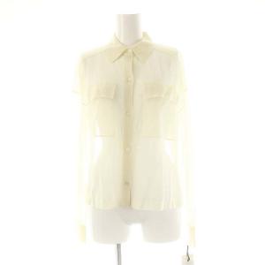 24SS ニットシアーシャツ 36 生成り /MI OS