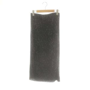 24AW スパンコールタイトスカート 36 黒 /MI OS