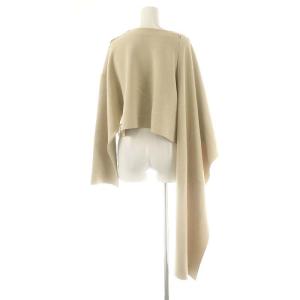 Diagram GRACE CONTINENTAL 24AW ケープショートニットトップ カットソー 長袖 36 ベージュ /DO OS