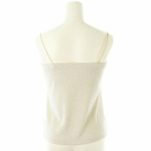 Diagram GRACE CONTINENTAL 24AW ラメベアトップ キャミソール 36 グレー 0324348029