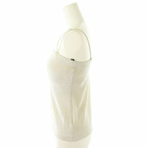 Diagram GRACE CONTINENTAL 24AW ラメベアトップ キャミソール 36 グレー 0324348029