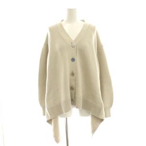 24SS リリヤーンルーズカーディガン ニット Vネック 36 グレー 0324153128 /AT OS