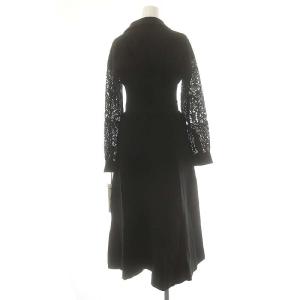 Diagram GRACE CONTINENTAL 23AW レースレイヤードニットワンピース ドッキング ロング 36 ブラック /ES OS