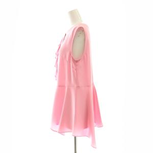 Grace Class 23SS スカーフヘムフリルノースリーブ ブラウス クルーネック 38 ピンク 0223241151 /AT