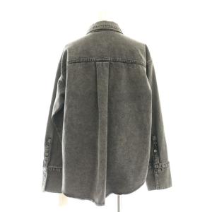 GRACE CONTINENTAL 24WA スタッズデニムシャツ スタンドカラー 36 グレー 0124341098 /AT OS