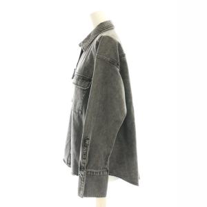 GRACE CONTINENTAL 24WA スタッズデニムシャツ スタンドカラー 36 グレー 0124341098 /AT OS