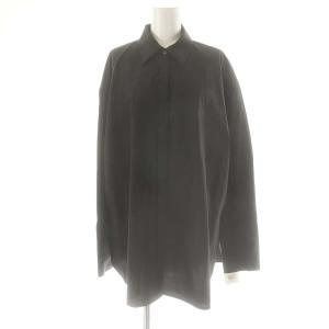 24AW 2WAYシャツブラウス 38 黒 /MI OS