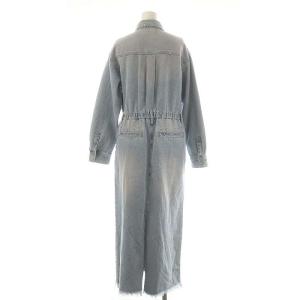 Grace Class 24AW デニムドロストスリットワンピース ロング 長袖 38 ライトブルー /ES OS