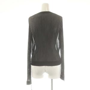 Diagram GRACE CONTINENTAL 24AW リブシアーニット カーディガン 36 黒 /MI OS