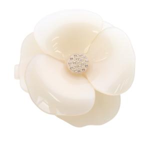 カメリアヘアバレッタ ピンクべージュ /SR SH