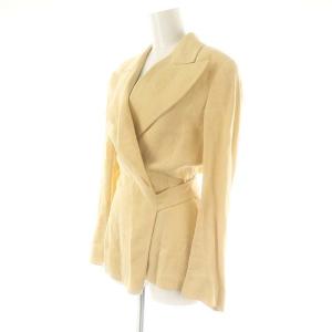 Max Mara スーツ セットアップ リネン テーラードジャケット ワイドパンツ 42 ベージュ /DF OS SH