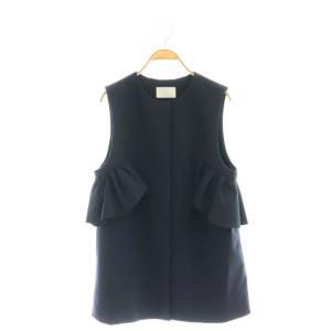 24SS フリルジレ ベスト チュニック F ネイビー /DO OS SH
