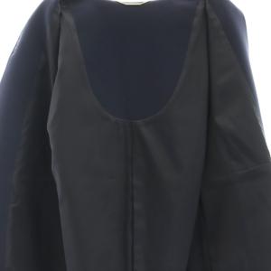 CELFORD 23AW フリルパールネックロングジレ ベスト チュニック F ネイビー /DO OS SH