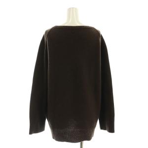 Deuxieme Classe stylish プルオーバー カシミヤニット セーター 長袖 F 茶 ブラウン /AT OS
