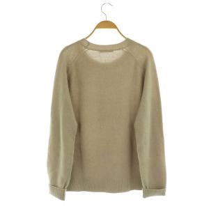 T by Alexanderwang ウール カシミヤ混 ニットプルオーバー セーター 長袖 クルーネック ベージュ /MY OS