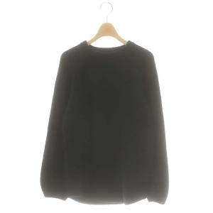 アルパカクルーネックニットセーター XS 黒 /MI OS