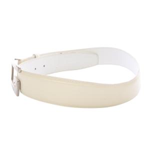 GUCCI Gロゴバックル ベルト レザー オフホワイト /SR19 OH