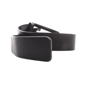 GUCCI Gロゴバックル ベルト レザー 黒 ブラック /SR18 OH