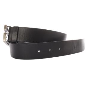 GUCCI Gロゴバックル ベルト レザー 黒 ブラック /SR18 OH