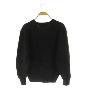 Christian Dior MONSIEUR ウール Vネック ニット セーター 長袖 イタリア製 ブラック /MY OS