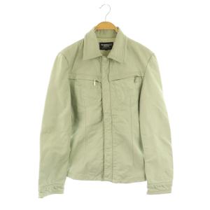 レザージャケット 革ジャン ジップアップ M カーキ /MY OS